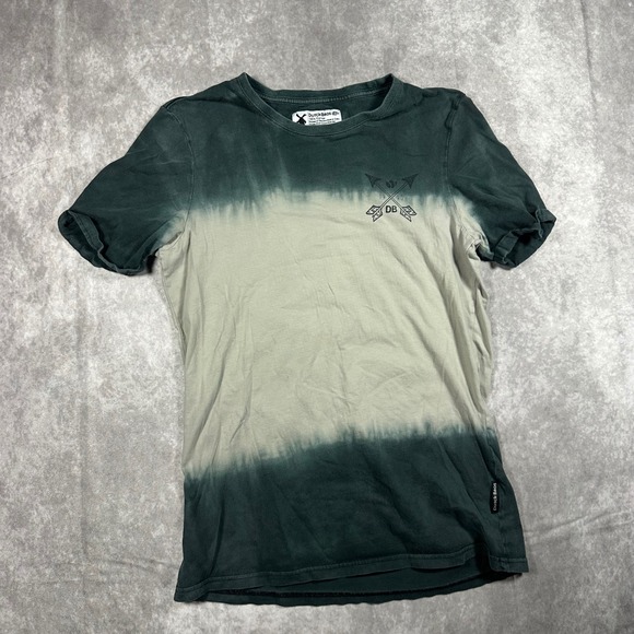 Dutch Bros Coffee Other - Vintage Dutch Bros Coffee Mens Medium Green Dip Dye Graphic T Shirt Luv Retro